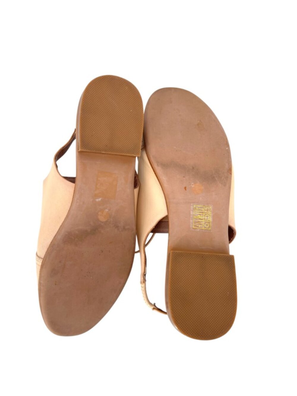 Jeffrey Campbell Beige Leather Slingback Oxford Shoes Size 9 Light Academia - Picture 7 of 14